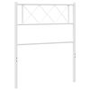 vidaXL T&ecirc;te de lit de remplacement m&eacute;tal blanc 100 cm
