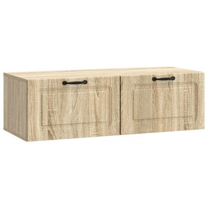 vidaXL Meuble TV mural Ch&ecirc;ne Sonoma 98 x 41 x 30 cm Bois d'ing&eacute;nierie