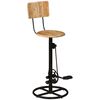 vidaXL Tabourets de bar lot de 2 bois massif de manguier