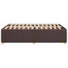 vidaXL Cadre de lit sans matelas marron fonc&eacute; 120x200 cm tissu