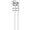 vidaXL Kit fixation porte coulissante 400 cm Acier inoxydable Argenté