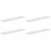 vidaXL &Eacute;tag&egrave;re murale flottante 4pcs Blanc brillant 120x23,5x3,8cm MDF