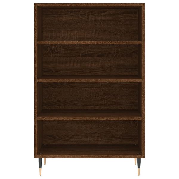 vidaXL Buffet haut chêne marron 57x35x90 cm bois d'ingénierie