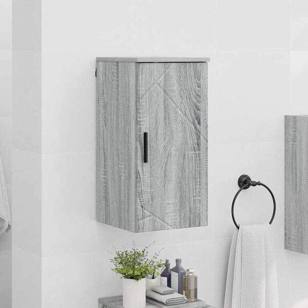 vidaXL Cabinet de salle de bain Gris Sonoma 30 x 31,5 x 61 cm