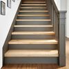 vidaXL Marches d'escalier 16 pcs non trait&eacute; bois de ch&ecirc;ne massif