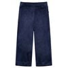Pantalons pour enfants velours bleu fonc&eacute; 92