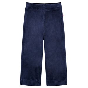 Pantalons pour enfants velours bleu fonc&eacute; 92