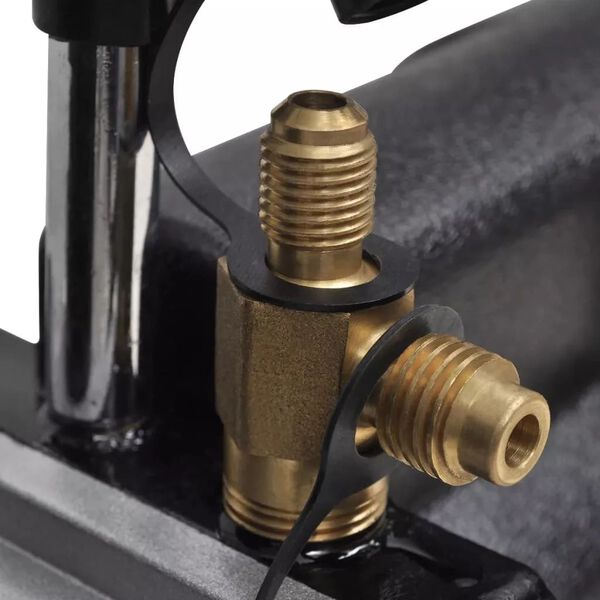 vidaXL Pompe &agrave; vide 50 L/min avec manom&egrave;tre &agrave; 4 voies en kit d'outils