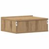 vidaXL Tables de chevet flottantes 2 pcs ch&ecirc;ne artisanal 40x32x15 cm