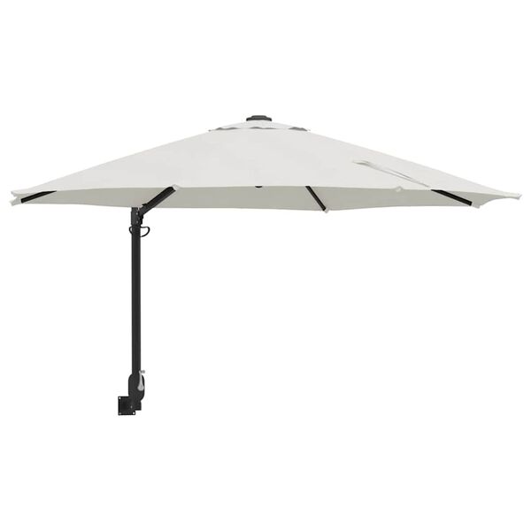 vidaXL Parasol de jardin Sable 248 x 248 x 148 cm Polyester et Acier