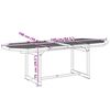 vidaXL Ensemble &agrave; Manger de jardin 7pcs bois d'acacia solide textil&egrave;ne