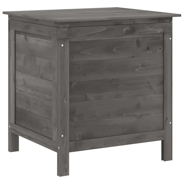 vidaXL Bo&icirc;te de rangement de jardin anthracite bois massif de sapin