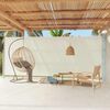 vidaXL Auvent lat&eacute;ral r&eacute;tractable de patio 220x600 cm Cr&egrave;me
