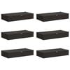 vidaXL Bo&icirc;te de rangement 6 pcs Anthracite 90 x 48 x 15 cm