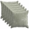 vidaXL Housse de coussin 6 pc HOUTEN Vert 55 x 55 cm Tissu Chenille