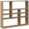 vidaXL &Eacute;tag&egrave;re murale ch&ecirc;ne artisanal 90x16x78 cm bois d'ing&eacute;nierie