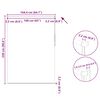 vidaXL Store enrouleur occultant 164,4 x 230 cm, largeur du tissu 160 cm, beige