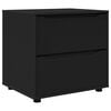 vidaXL Armoire de rangement Noir 60 x 48 x 57 cm Bois d'ing&eacute;nierie