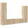 vidaXL Ensemble de meubles TV 4 pcs Ch&ecirc;ne sonoma Bois d'ing&eacute;nierie