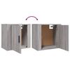 vidaXL Tables de chevet murales 2 pcs Sonoma gris 50x30x47 cm
