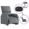 vidaXL Fauteuil inclinable électrique gris similicuir