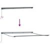 vidaXL Auvent R&eacute;tractable Anthracite 400 &times; 300 cm Aluminium et Tissu