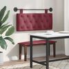 vidaXL T&ecirc;te de lit suspendue Bordeaux 110 x 55 x 7 cm tissu