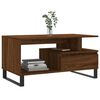 vidaXL Table basse Chêne marron 90x49x45 cm Bois d'ingénierie