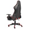 vidaXL Chaise de jeu pivotante avec repose-pied Rouge PVC