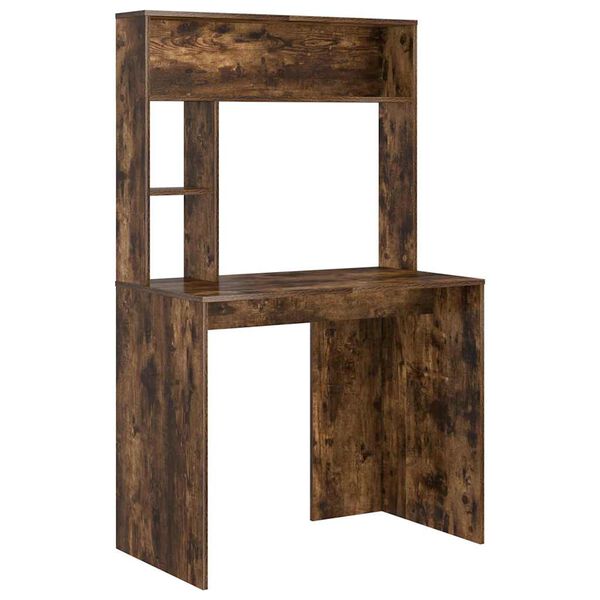 vidaXL Bureau Chêne fumé 91 x 50 x 149 cm Bois d'ingénierie