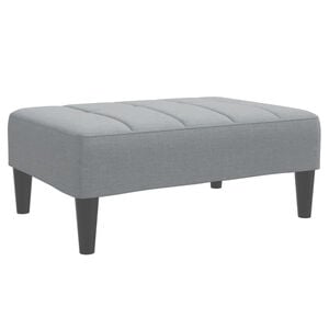 vidaXL Repose-pied gris clair 77x55x31 cm tissu
