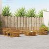 vidaXL Ensembles de canap&eacute;s 10 pcs Naturel Bois d'Acacia Massif