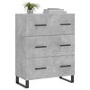 vidaXL Buffet gris b&eacute;ton 69,5x34x90 cm bois d'ing&eacute;nierie