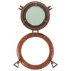 vidaXL Miroir en forme de porthole mural Ø23 cm aluminium et verre