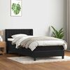 vidaXL Sommier &agrave; lattes de lit avec matelas noir 80x220 cm velours