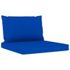 vidaXL Salon de jardin 8 pcs avec coussins Bleu