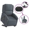 vidaXL Fauteuil inclinable de massage &eacute;lectrique gris fonc&eacute; velours