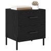 vidaXL Cabinet de chevet 2 pcs Chêne noir 40 x 35 x 47,5 cm