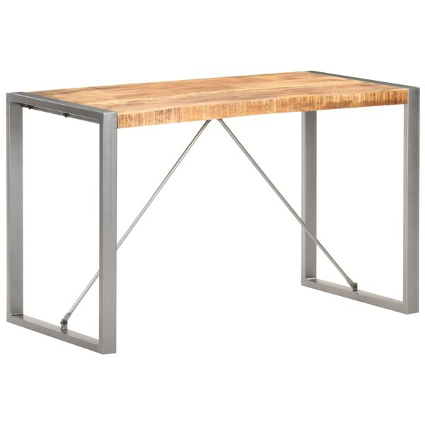 vidaXL Table à dîner 120x60x75 cm Bois de manguier massif brut