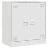 vidaXL Buffet blanc 67x39x73 cm acier
