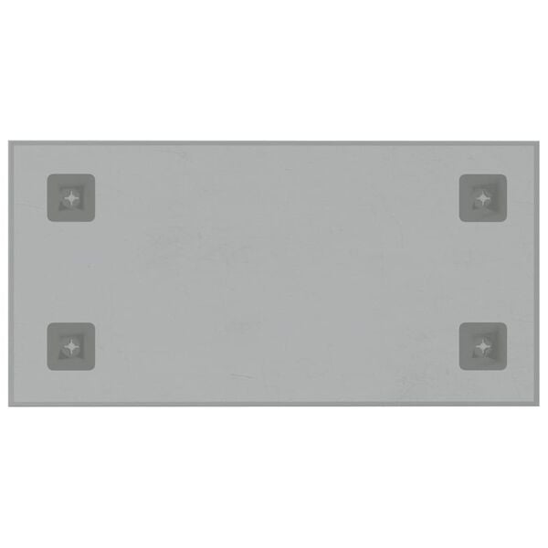 vidaXL Tableau noir magn&eacute;tique mural Blanc 40x20 cm Verre tremp&eacute;