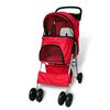 vidaXL Poussette pour chiens Rouge