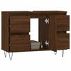 vidaXL Armoire salle de bain ch&ecirc;ne marron 80x33x60cm bois d'ing&eacute;nierie