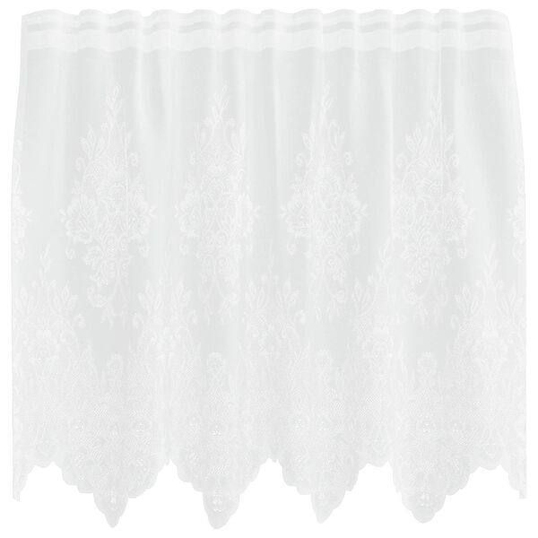 vidaXL Rideau en Dentelle avec des rideaux Blanc 80 x 150 cm Polyester