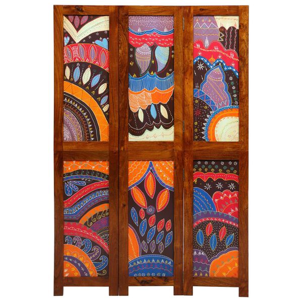 vidaXL Paravent Marron 105 x 160 cm Bois d'acacia massif