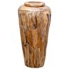 vidaXL Vase de d&eacute;coration 40 x 80 cm Bois de teck solide