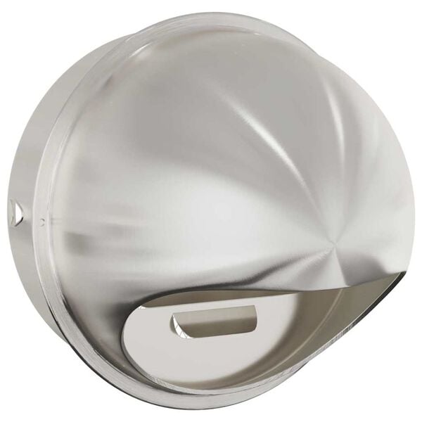vidaXL Couvre-vent Air 2 pcs Argent 200 mm Acier inoxydable