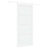 vidaXL Porte coulissante ORKDAL 93 x 211 cm Bois d'ing&eacute;nierie Blanc