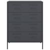 vidaXL Buffet anthracite 68x39x89 cm acier