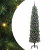 vidaXL Sapin de No&euml;l artificiel Vert 210 cm PVC et acier et plastique